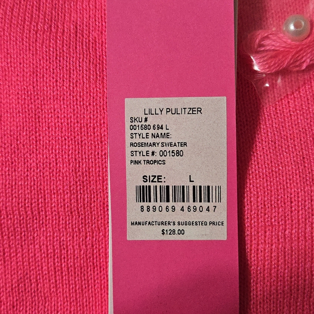 Lilly Pulitzer Neon Pink Knit Sweater